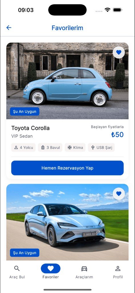 Vitomatik favoriler ekranı